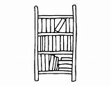 Bookcase Coloring Colorear Coloringcrew sketch template