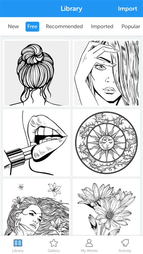 recolor coloring book app  adults coloring pages  adults