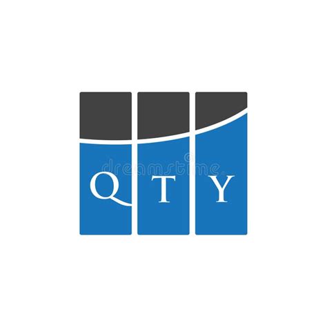 qty letter logo design  white background qty creative initials