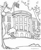 House Coloring Pages Houses Kids Obama Printable Colouring Color Facts Barack Print Washington Dc Patriotic Flag American Adults President Presidents sketch template