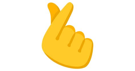 hand  index finger  thumb crossed emoji
