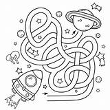 Coloring Maze Labyrinth Tangled sketch template