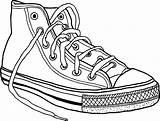 Converse Chaussures Colorier Chaussure Dory Vetements Allstar Chaussons Vectorified Sepatu sketch template