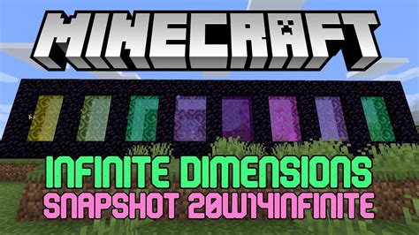 infinite dimensions snapshot winfiniteapril fools minecraft