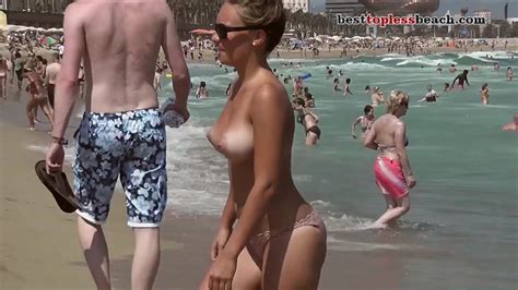 Gorgeous Boobs Topless On The Beach Zb Porn