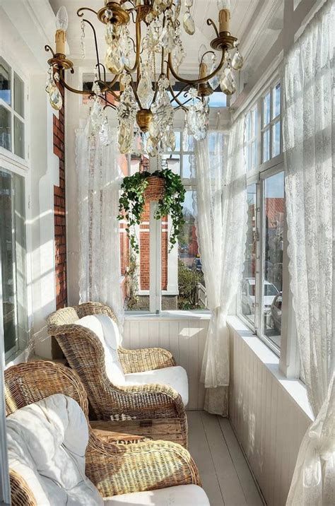 romantic small sunroom  rattan furniture homemydesign