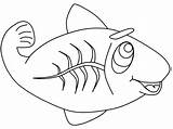 Fish Coloring Pages Ray sketch template
