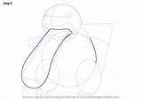 Draw Pokemon Lickitung Step Drawing Tongue Shown Line sketch template