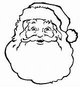 Santa Face Coloring Claus Printable Pages Christmas Print Template Color Kids Colouring Adults Colour Santas Faces Book Templates Sheets Drawing sketch template