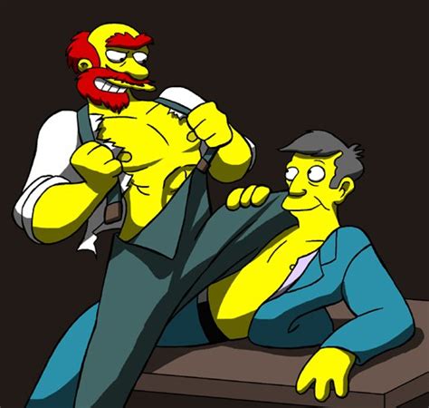 pic3946 groundskeeper willie humon seymour skinner the simpsons simpsons adult comics