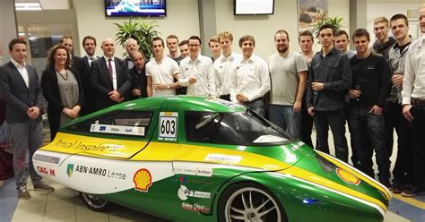 abn amro lease supports han hydromotive students competing  londons shell eco marathon