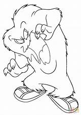 Gossamer Coloring Pages Looney Tunes Cartoon Drawing Printable Characters Drawings Colouring Supercoloring Color Cartoons Graffiti Tattoo Choose Board Categories sketch template