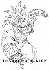 Goku Dragon sketch template