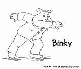 Binky Coloring Pages Arthur Kids Activity sketch template
