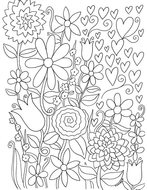 stress relief coloring book pages  grown ups