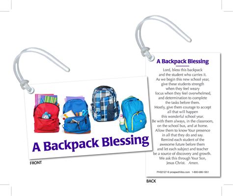 backpack blessing prospect hill