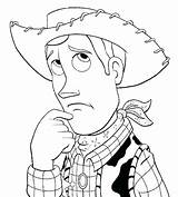 Woody Coloring Pages Toy Story Getcolorings sketch template