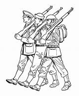 Coloring Soldier Drawing Forces Parade Pages Armed Confederate Soldiers Easy Para Alone Do Colorir Welcome Color Saluting Military Getdrawings Getcolorings sketch template