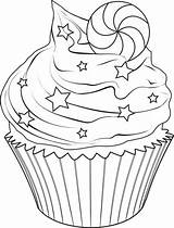 Cupcakes Coloriage Pintar Cakes Ausmalbilder Kolorowanki Ausmalen Adult Colorier Kostenlos Jedzenie Sheets Babeczki Muffin Bolos Malvorlagen Bordar Słodkie Outlines Digi sketch template