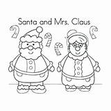 Coloring Claus Pages Santa Getcolorings Mrs sketch template