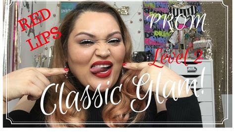 classic glam red lips makeup tutorial