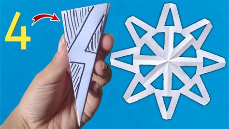 How To Make Paper Snowflakes Paper Snowflakes Part 43 Youtube