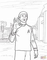 Trek Star Spock Coloring Pages Printable Book Supercoloring Dot Drawing sketch template