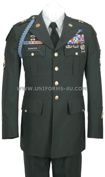 u s army class a male enlisted green uniform