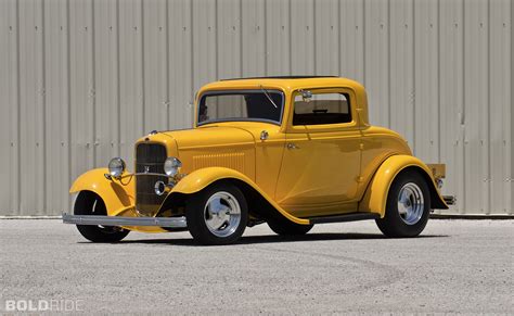 1932 Ford Three Window Coupe Hot Rod Rods Retro G
