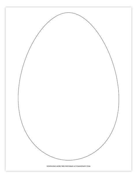 large egg template