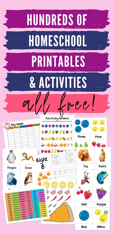 printable homeschool worksheets  fun homeschool activities