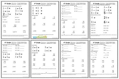 free 4th grade math worksheets