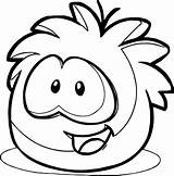 Coloring Puffle Wecoloringpage sketch template