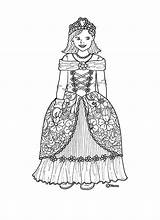 Print Kravlenisser Prinsesser Til Princesses Colour Outs Colouring Karens Cut Pages sketch template