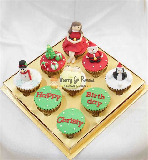 merry   cupcakes cakes happy birthday christy