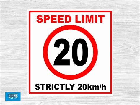 speed limit kph square signs  cost