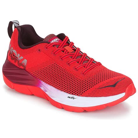 hoka   mach womens running trainers  red lyst