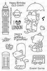 Newton Clear London Stamps Nook Stamp Dreams Set Simonsaysstamp Sold sketch template