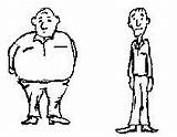 Thin Fat Clipart Person Drawing Boy Vs People Clipartmag sketch template