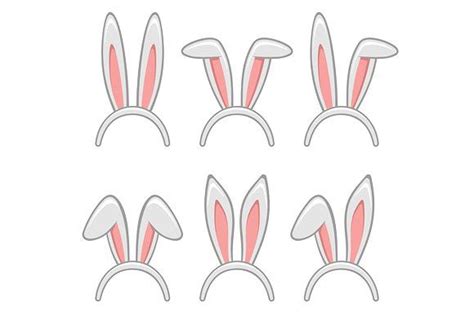 easter rabbit ears masks set rabbit ears rabbit art bunny watercolor