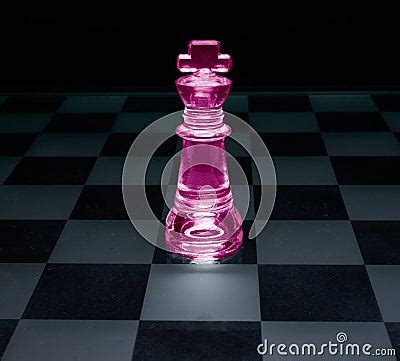 lone pink chess piece stock images image
