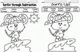 Coloring Addition Subtraction Pages Kindergarten Color Math Worksheets Sheets Printable Freebie Adding Worksheet Mixed Number Grade Add Fun Clipart Equation sketch template