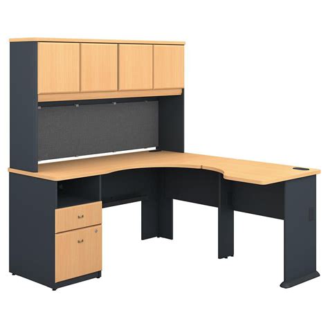 series      shaped desk  hutch   drawer pedestal