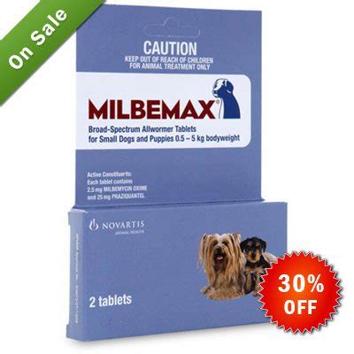 milbemax small dog   kgs  tablet