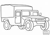 Hummer Coloring Pages Army Getdrawings Drawing sketch template