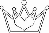 Crown Outline Drawing Coloring Pages Getdrawings sketch template