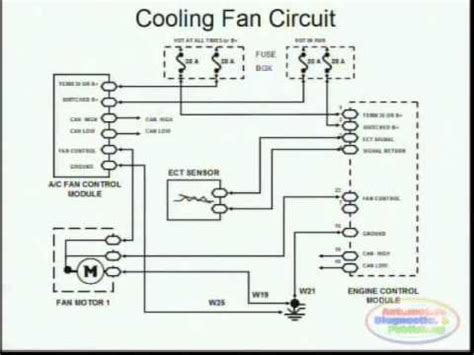 cooling fans wiring diagram youtube