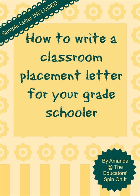 educators spin     write  letter  classroom