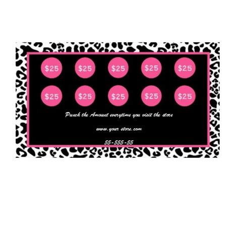 printable punch card template professional sample template