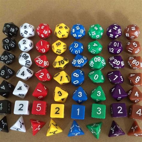 pcbag multi sided dice  marble effect